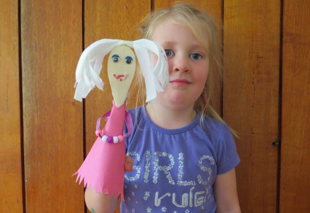Princess Wooden Spoon Puppet